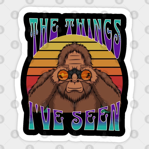 Bigfoot Things I've Seen Sticker by RockReflections